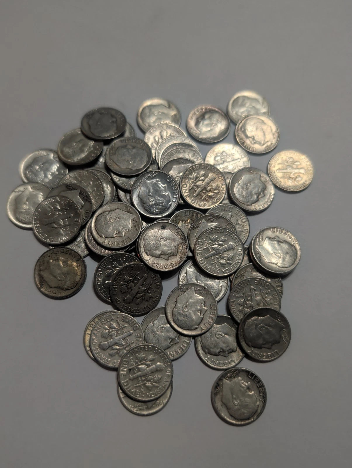 Silver Roosevelt Dimes - Random Year And Mint
